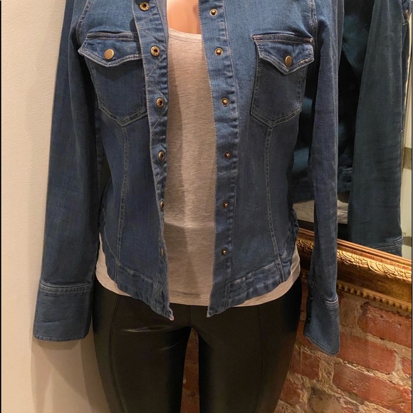 FREE PEOPLE | jean jacket (stretch) | L - Picture 4 of 13